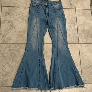 High rise flare jeans